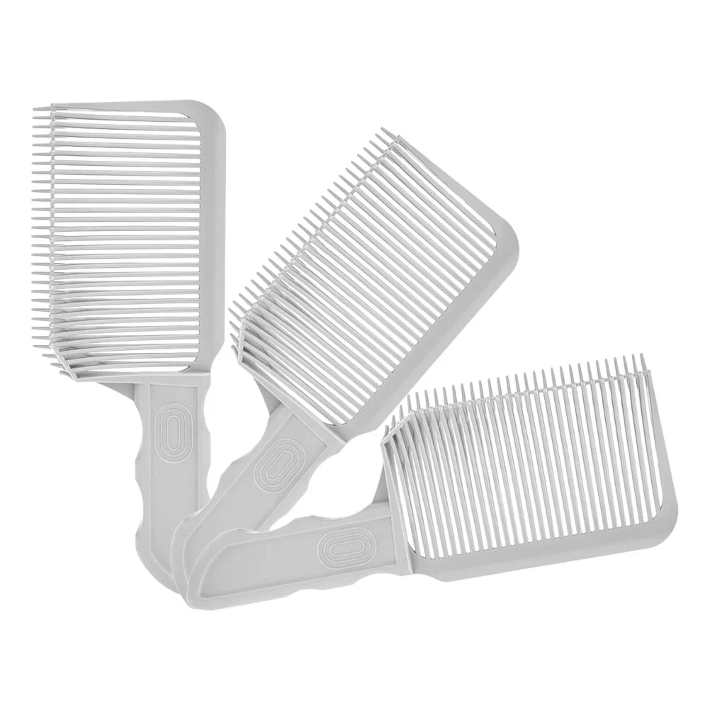 

3 Pcs Men's Comb Fading Fade Dedicated Barber Combs Plastic for Hair Stylist Blending