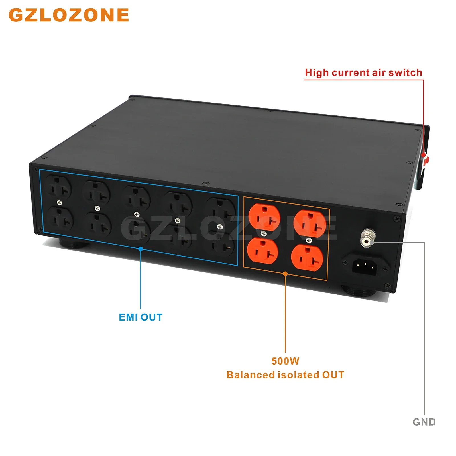 HIFI F30A Power Supply Processor EMI Purification+Balanced Isolated OUT With 14 Seat Output Filter Distributor