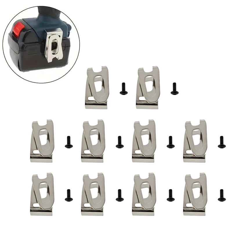 

10PCS 346449-3 Belt Hooks For Power Tools Stainless Steel Drill Belt Hooks Multifunctional Drill Belt Clips Toolkit Accessories