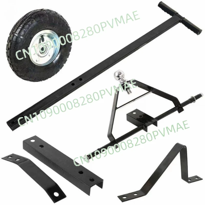 Adjustable Folding Universal Aluminum Boat Kayak Rod Trailer Trolley