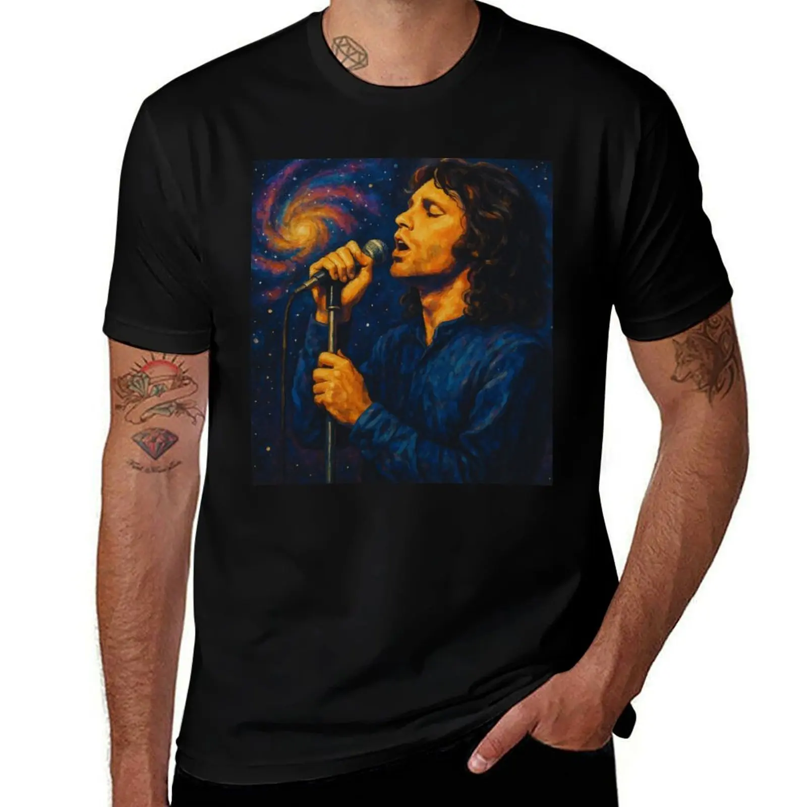 

Jim Morrison Singing TheAmericanPoet The Doors T-Shirt summer clothes anime oversized t shirt compression shirt men