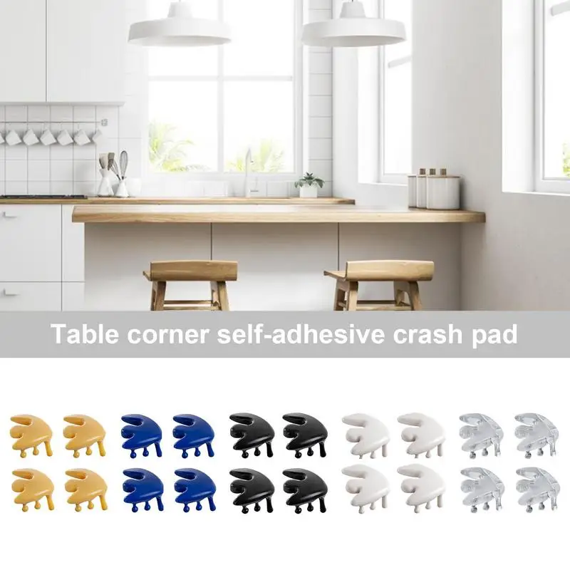 

Table Corner Protectors 4 Pcs Soft Children Anti Collision Table Corner Edges Self Adhesive Furniture Safety Rubber Bumpers