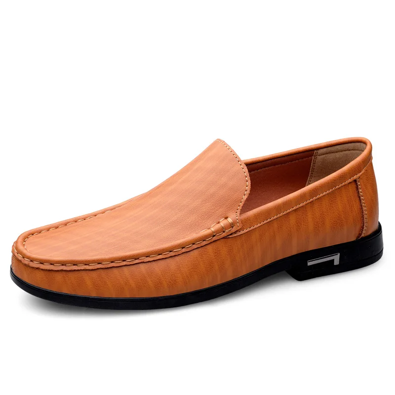 

2025 Men Shoes Casual Genuine Leather Italian Mens Loafers Moccasins Designer Slip on Boat Shoes High Quality Chaussure Homme