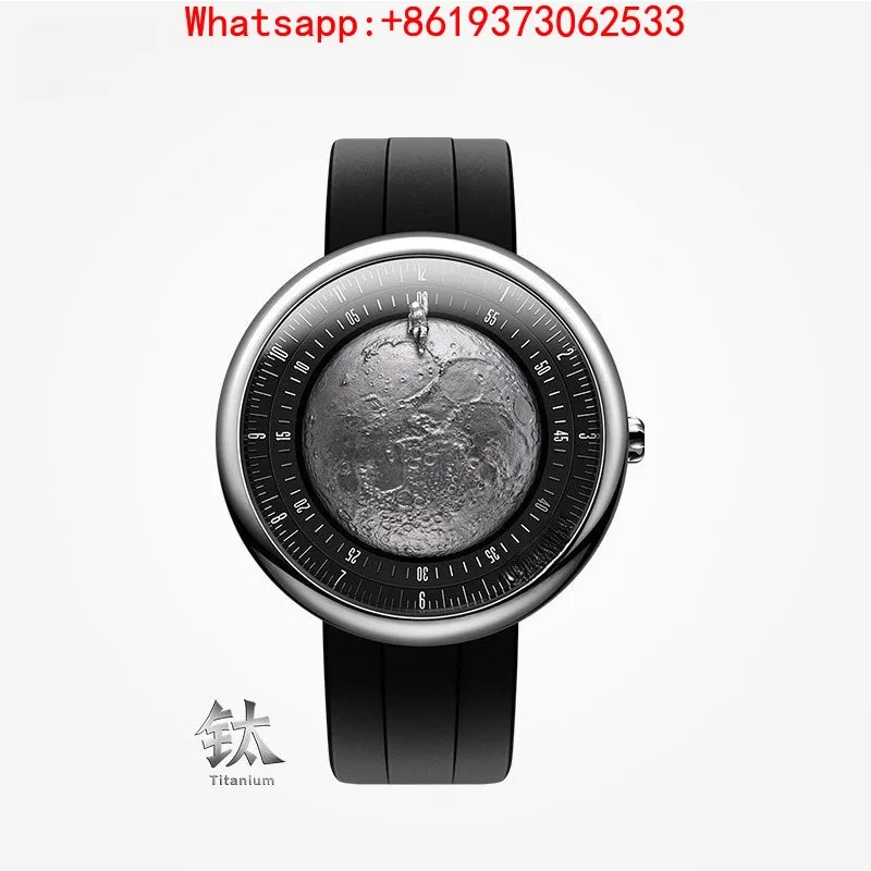 Customized High-end Exploration Series Art Watch Mechanical Watch Lunar Explorer Moon  Titanium Version Men's Watch