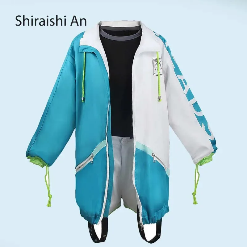 

Anime Cosplay Project Sekai Women Girls Shiraishi An Outfits with Headwear for Halloween Shiraishi An Cosplay Costume