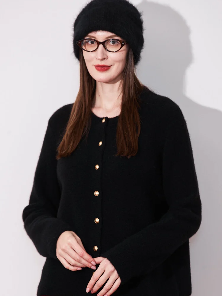 

Женский открытый кардиган Faion Thiened Camere больших размеров, золотой синий зимний теплый приятный для кожи дышащий длинный свитер све