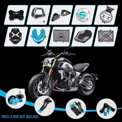 700 CLX Accessories For CFMOTO CF MOTO 700CLX 700CL-X 2023 2022 2021 2020 Radiator Guard Brake Clutch Levers Handlebar Key Cover