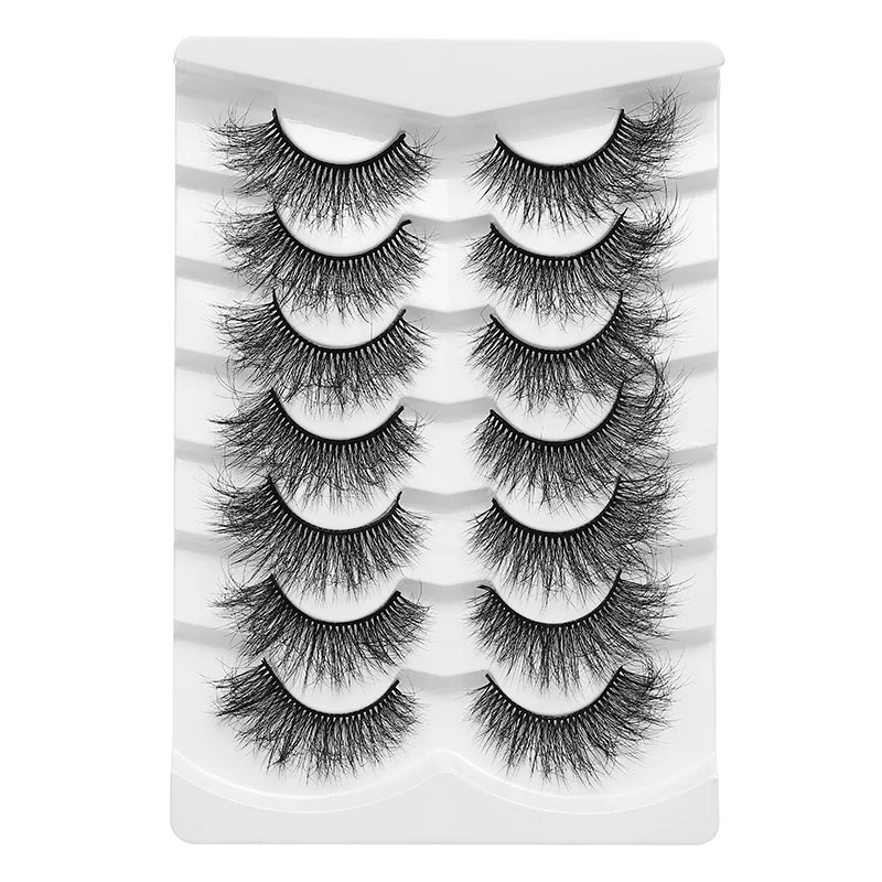 1 Box Fairy False Eyelashes Curling Single-cluster Eyelashes Artificial False Lashes Simulated Curly Lash Extention Tool