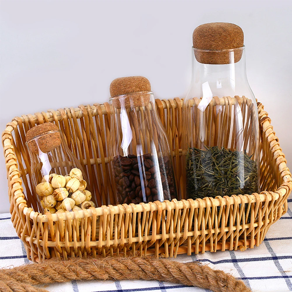 

Glass Storage Jar Sealed Can Food Container Snack Holder Grains Tank Thickened Airtight Kitchen Essential Transparent Safe
