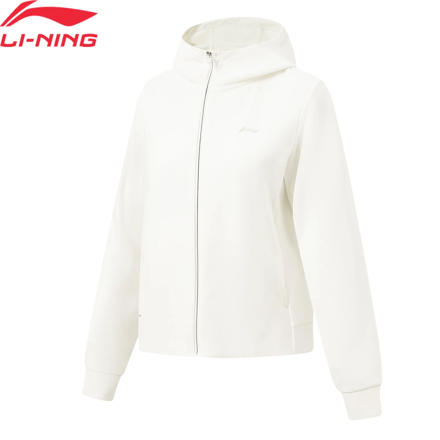 Li-Ning Women's Training Knit Hooded Jacket LN BACTERIA PROOF Quick-Dry Comfortable LiNing Fitness Sports Coats AFDW948