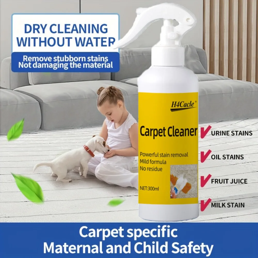 Fabric Carpet Sofa Cleaner Dry Cleaning Decontamination Household Free Washing Cloth Artifact Cleaning Mattress Wall Covering