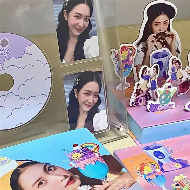 AEE3-포토카드 및 CD 홀더 스탠드, 아크릴 스탠딩 디스플레이, 카드 케어스 울트라 클리어 트레이딩 케이스 포토카드 보호대