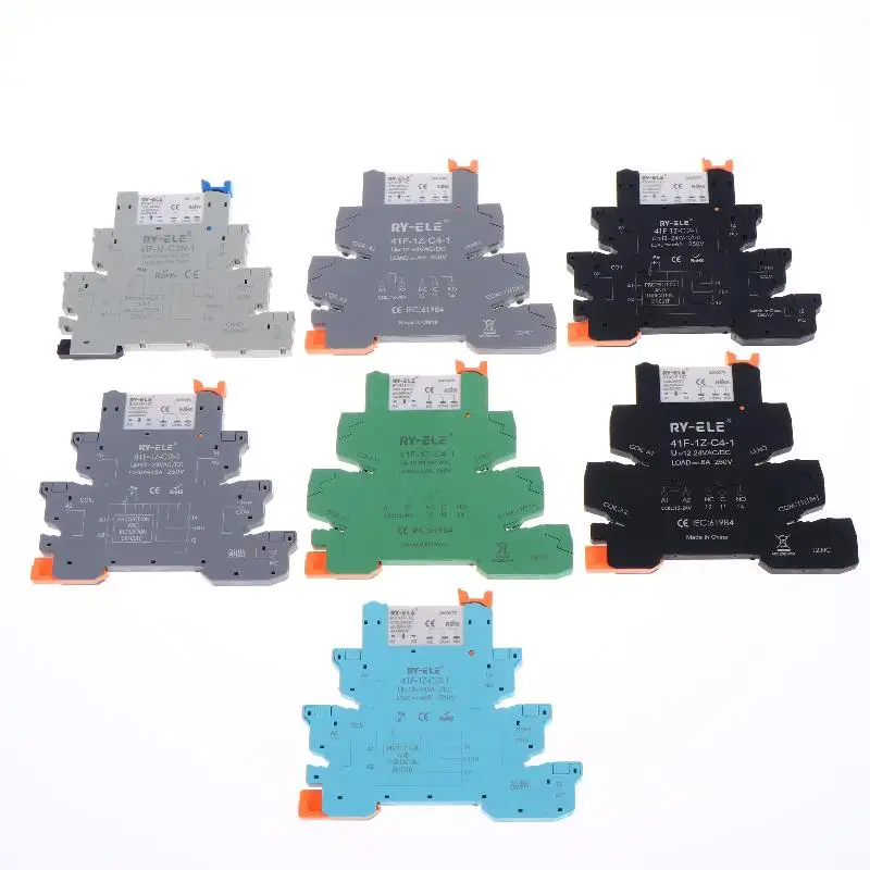 RY41F-1C Ultra-Thin Intermediate Relay - Slim Profile Electromagnetic Relay Mod…