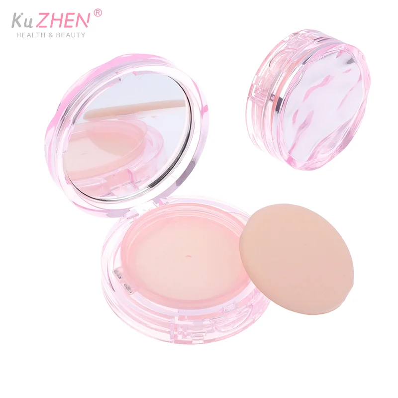 1PC Lege Luchtkussen Bladerdeeg Doos Draagbare Foundation DIY Doos Met Spiegel Bb Crème Cosmetische Case Container Met Spons Make-up Gereedschap
