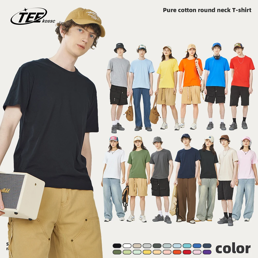 100% Baumwolle feste Paar T-Shirts Männer Frau kurz ärmel ige S-XXXL Marke Trend weiß schwarz Kleidung T-Shirts Sommer maßge schneiderte T-Shirt