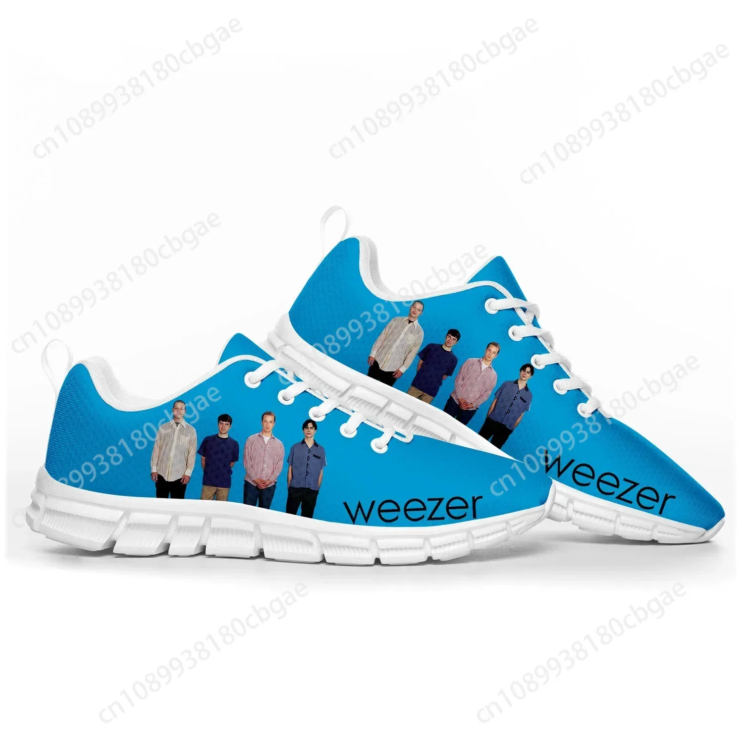 

Weezer Pop Rock Band Like Sports Shoes Mens Womens Teenager Sneakers High Quality Casual Sneaker Couple Custom Shoes White