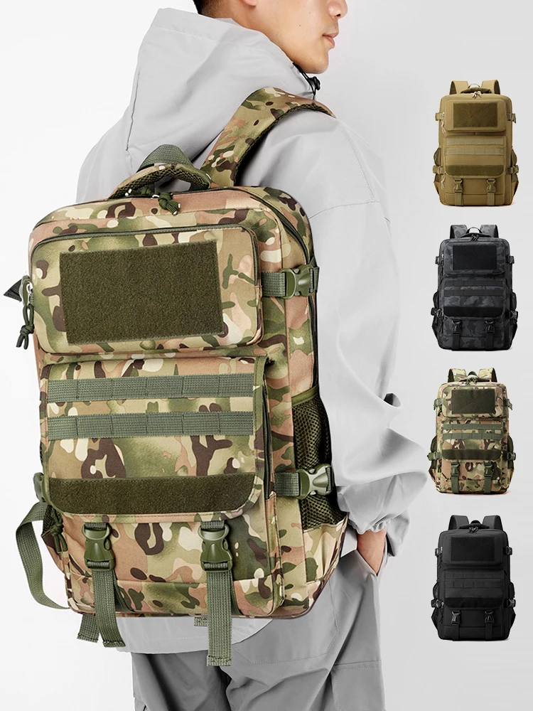 

Backpack Tactical for Men Large Capacity Simple Camouflage Backpack Multi functional Outdoor Travel Mountaineering Bag