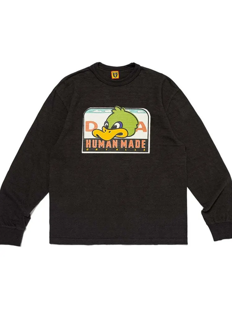 Human Made Duck Long Sleeve T Shirt Loose Unisex Streetwear