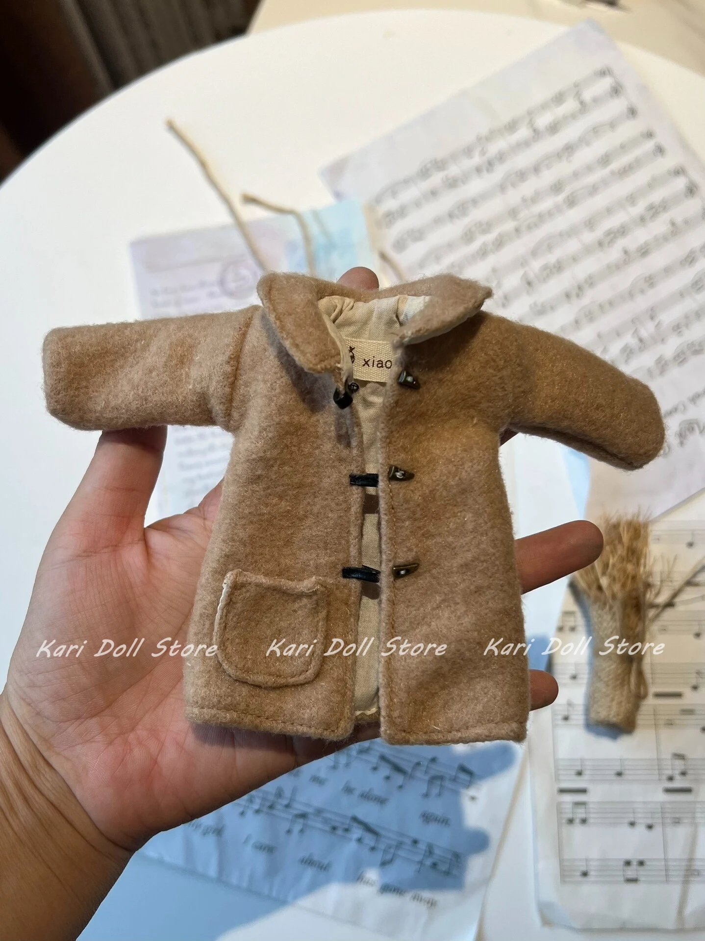 Kari Doll Clothes and skirts 2025 Stick needle sweater woolen coat simple literary doll set for Landazz Landoudou Doll