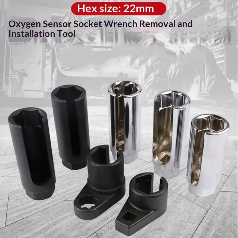 Oxygen Sensor Removal Socket Wrench 1/2 Inch Square Drive Universal Corrosion Resistant for DIY Auto Repair Enthusiasts