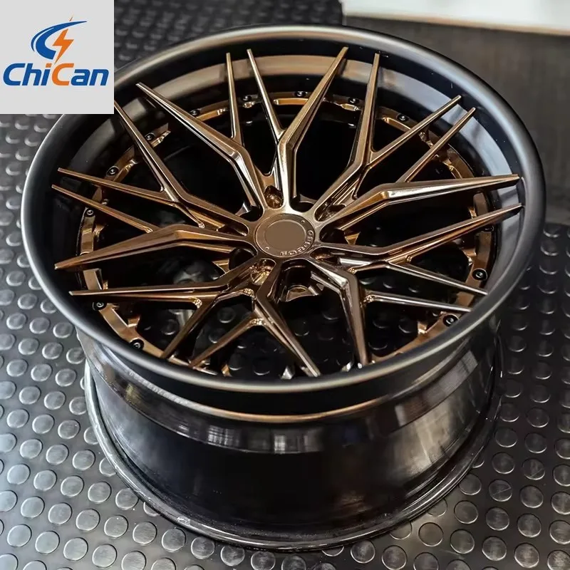 

[2026] Chican Custom Forged Custom Luxury 2 Piece Wheels 5x112 /120 Deep Dish Chrome Forged Wheels Rims for 296 GTB 488 GTB F430