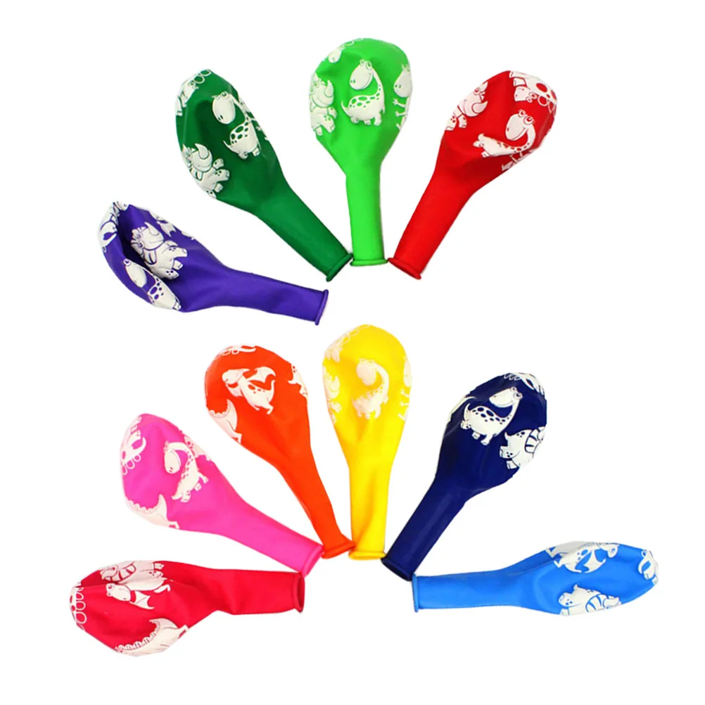 

100Pcs Dinosaur Design Latex Balloons 12 Inch Birthday Wedding Party Decorations Rubber Balloon Supplies Festive Latex Balloons