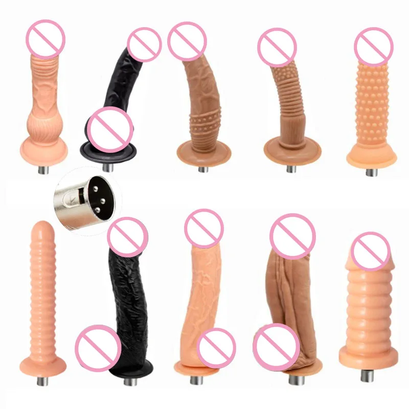 3XLR Sex Machine Gun Attachment for Women 10 Types Adult Masturbation Machine Big Dildo Attachments