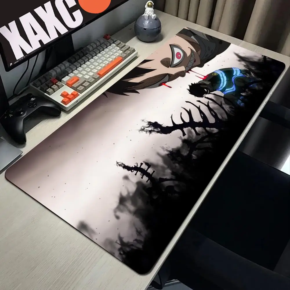 F-Fire Force Mousepad Boy Pad Natural Rubber Gaming Mousepad Desk Mat Size for Gaming World of Tanks CS GO Zelda