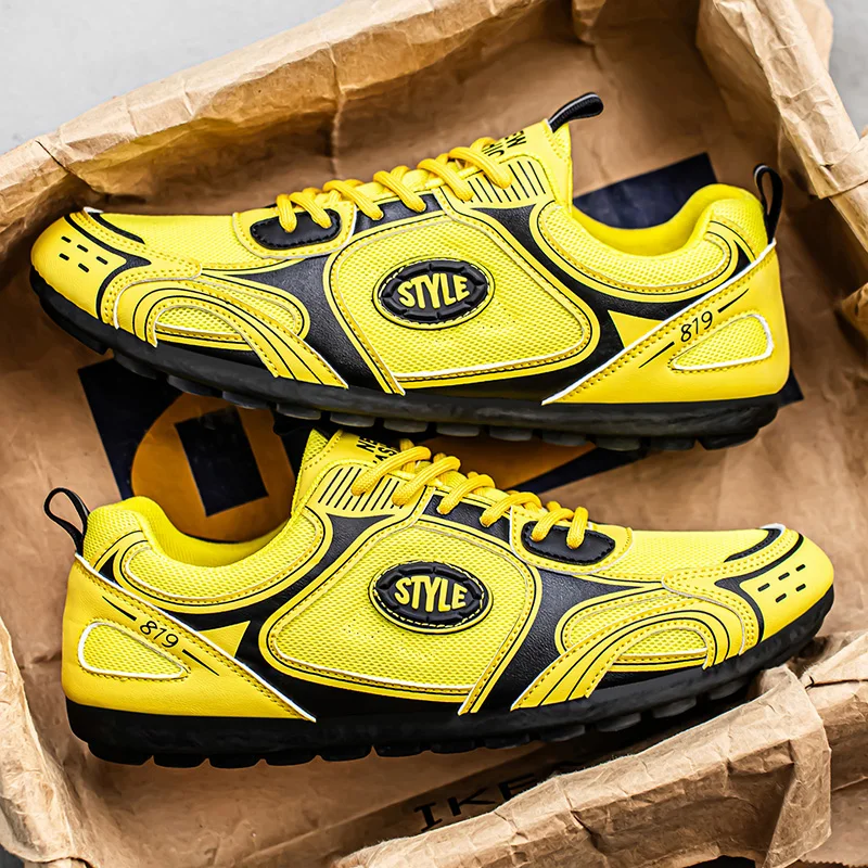 

YRZL Мужская обувь с цветными блоками, немецкие кроссовки, дышащие кроссовки, спортивная мужская обувь, удобная прогулочная обувь, мужские кроссовки