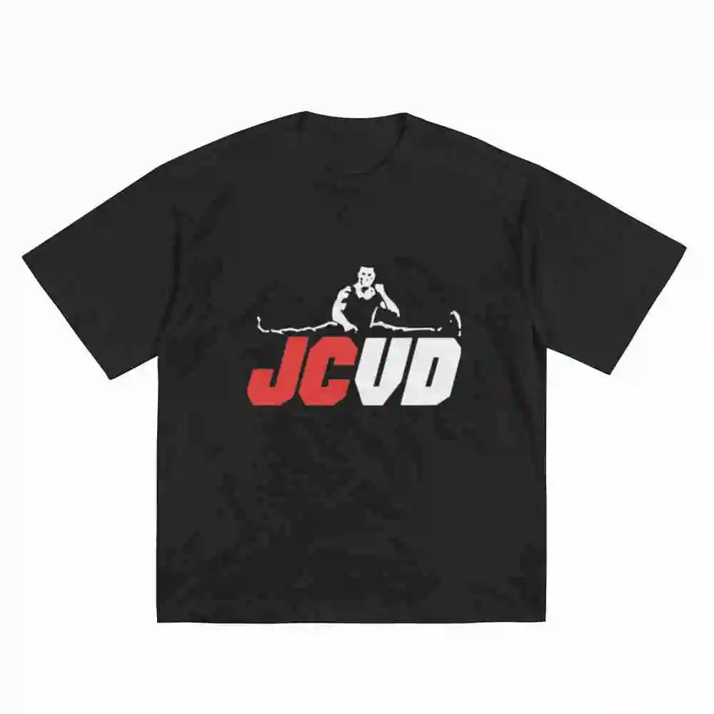 Jean Claude Van Damme JCVD Action Short Sleeve Tee 100% Cotton T-Shirt