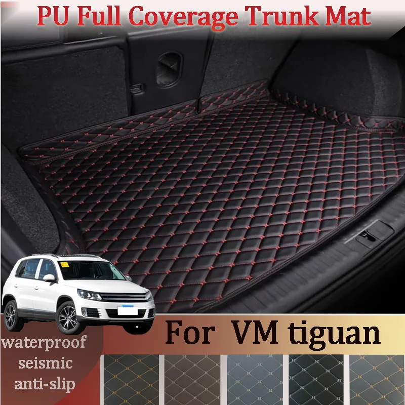 Customized Car High Edge Trunk mat For VM tiguan 2017-2022 Car XPE Leather Waterproof Carpet mat Car Accessory Interior