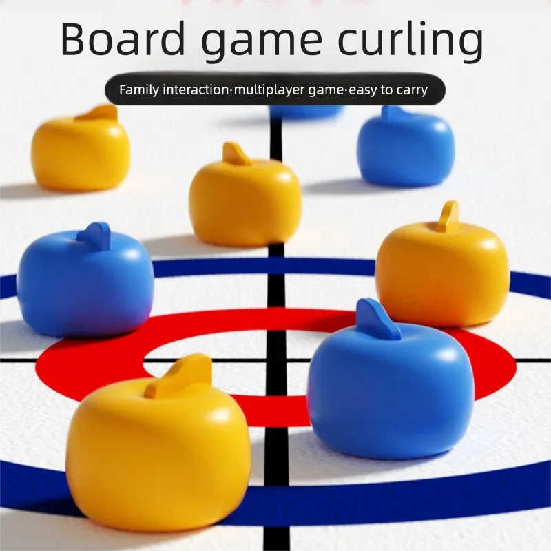 ミニ卓上カーリングゲーム ポータブルデスクトップアイスカーリ - Party Games Adults Indoor のレビューと価格