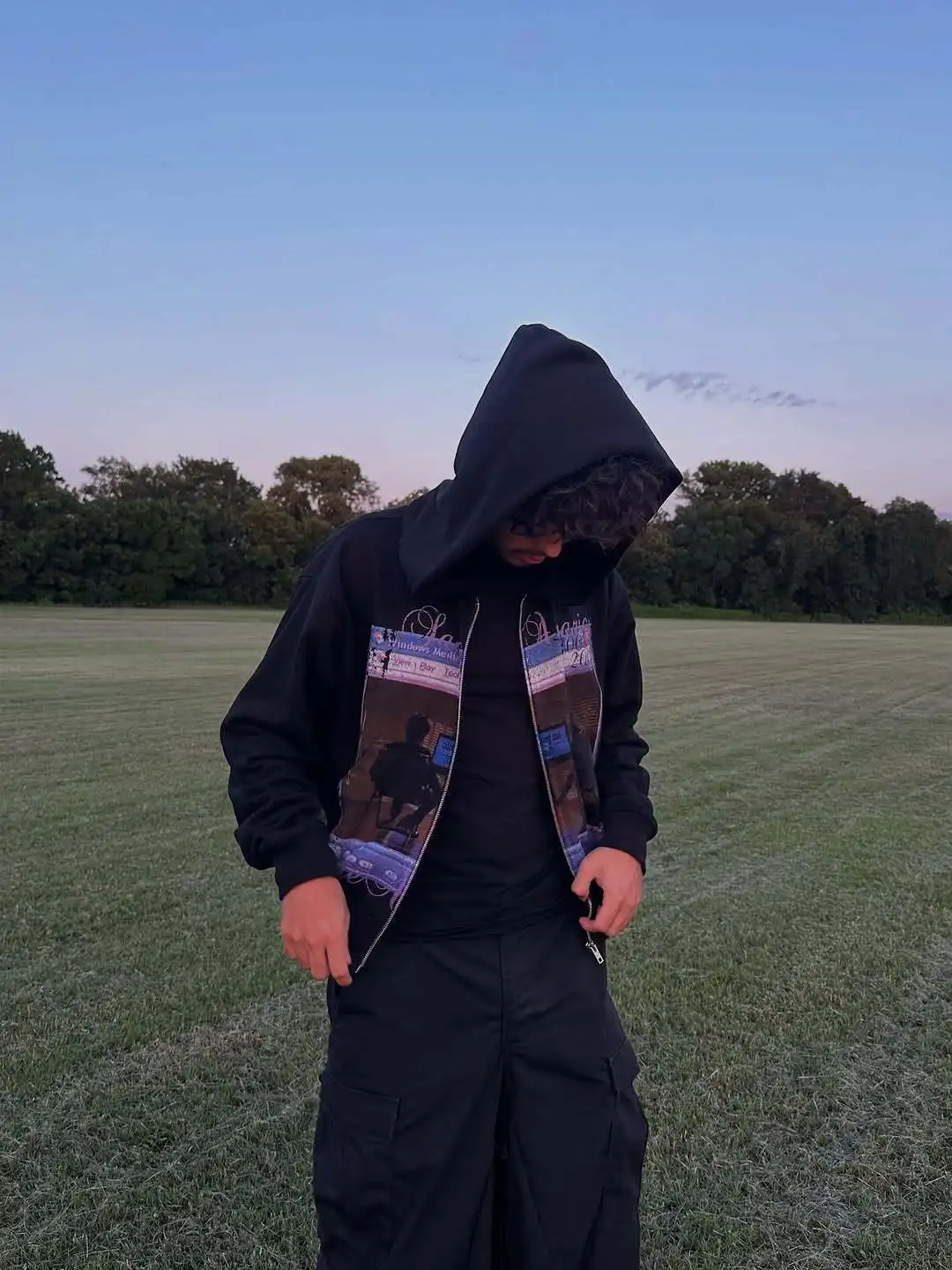 

2025 Autumn/Winter Retro Loose Hoodie American Street Style Hoodie European and American New Dark Personality Ins