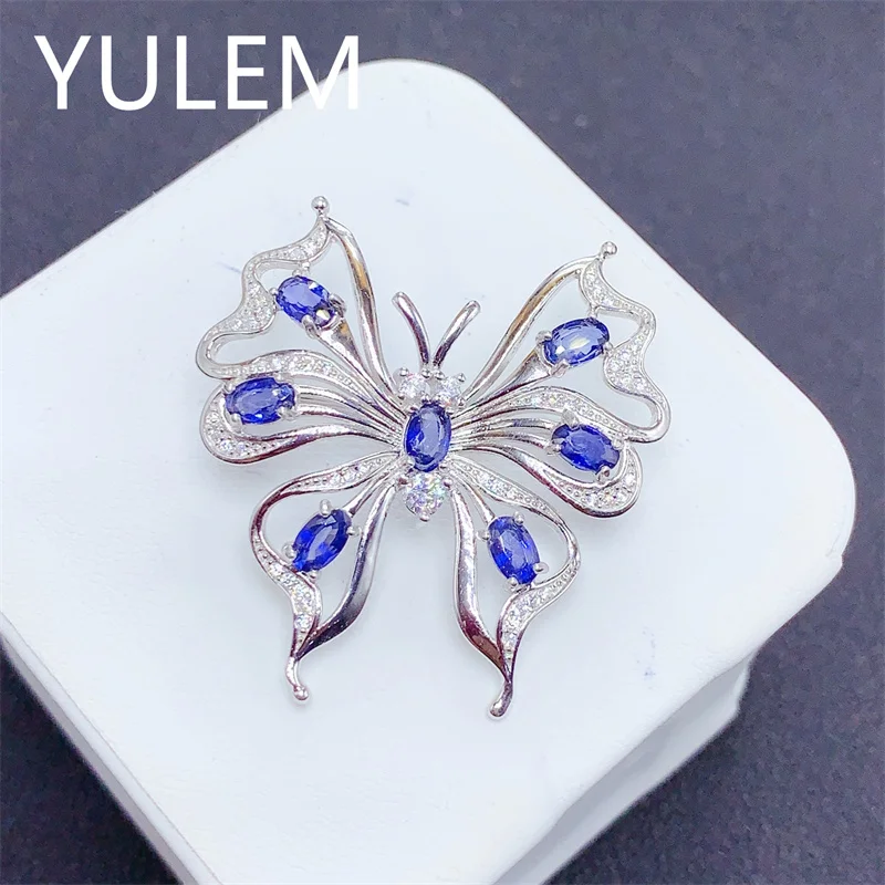 

Натуральный Шри-Ланка с сапфиром, брошь-бабочка, винтажная брошь в виде стрекозы, родолит, гранат, турмалин, диопсид, драгоценный камень