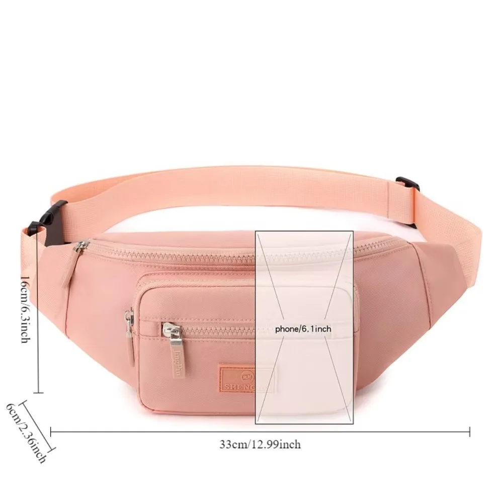 オックスフォードチェストバッグ大容量マルチポケットウエストパック盗難防止ソリッドカラービジネスレジ財布アウトドア旅行用