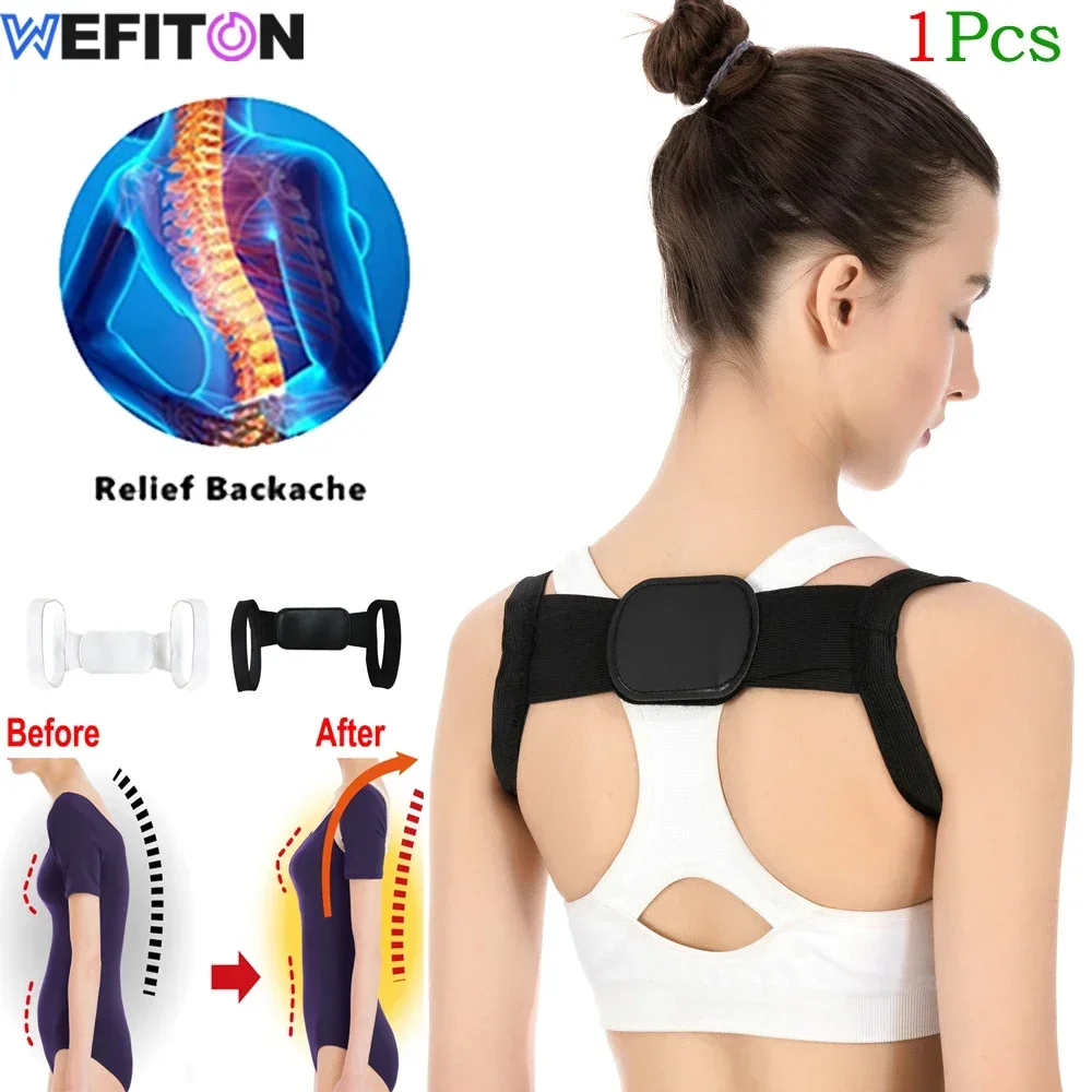 1Pcs Posture Back Braces for Women Men - Invisible Back Support Braces - Clavicle Support Back Posture Support for Under Clothes