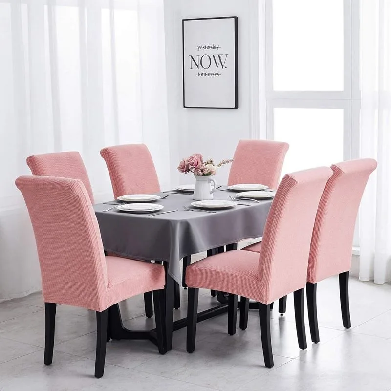 Chair Covers for Dining Room Set of 6 Dining Chair Slipcovers Stretch Seat Protector Washable Parsons