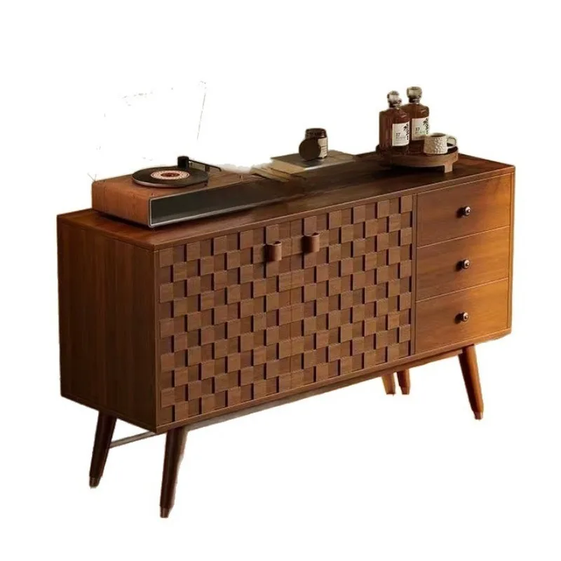 

Retro chest, medieval solid wood cabinet, dining side cabinet, medieval coffee , locker.