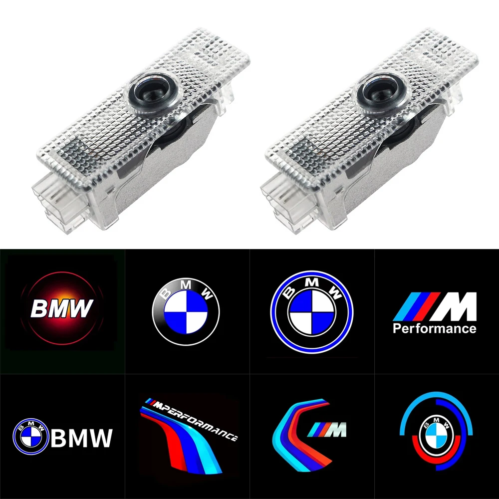 LED Car Door logo Projector Lamp Welcome Light Double Socket For BMW E90 E91 E92 E93 E60 E61 F10 F07 E63 E64 F12 F13 F30 E87 F20