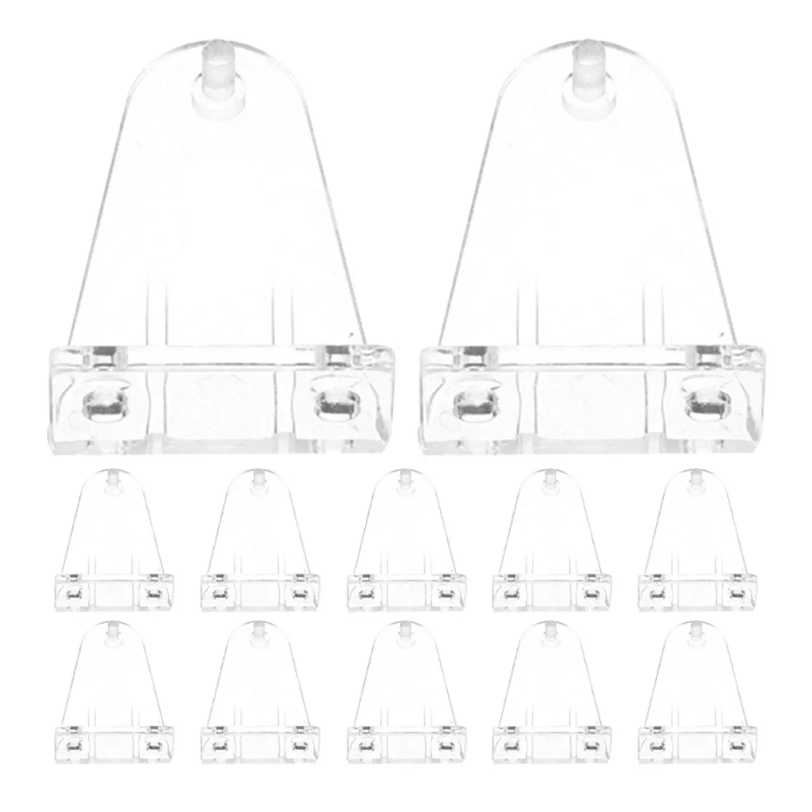 12Pcs Blind Holder Clips Plastic Blinds Bottom Rail Hold Brackets Easy Install Window Shades Fixing Devices for Home Office Rv
