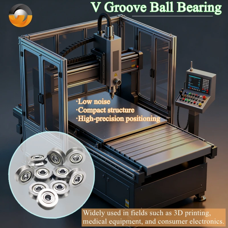 الكروم الصلب V623ZZ V الأخدود عجلة الأسطوانة الكرات 3x12x4mm للطابعة ERCF V2 RC1 كليبر القائمة على ثلاثية الأبعاد ، اختيار 10 قطعة V3-14ZZ #1