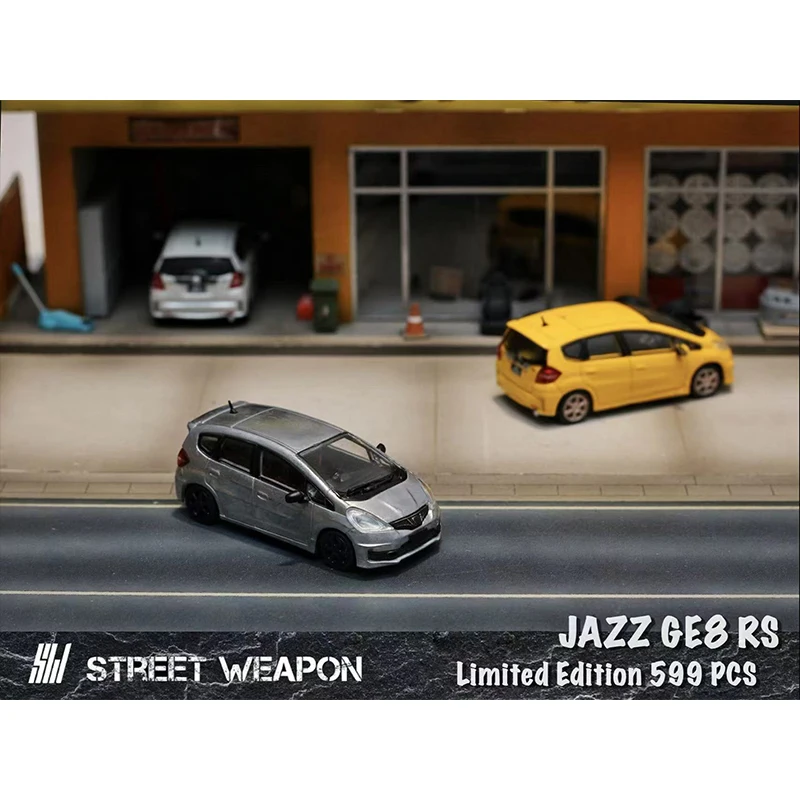 PreSale SW 1:64 JAZZ GE8 RS Spoon Diecast Diorama Car Model Collection Miniature Street Weapon