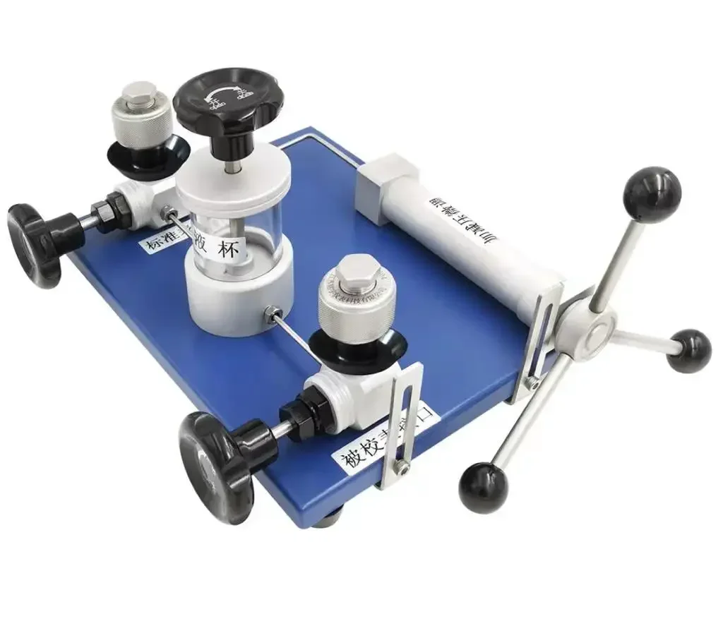 Desktop Pressure Calibration    Hydraulic Calibrator Pressure Gauge Verification Device Pressure Source Test Pump