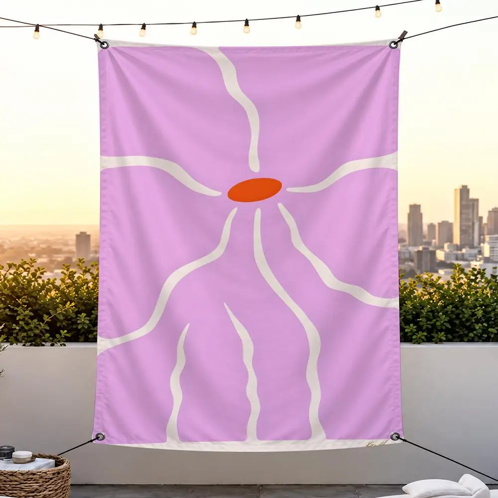 Artist K-Kim Van Vuuren Flags Vertical Wall Hanging for Bedroom Dorm Living Room Party Camping Gift Decoration