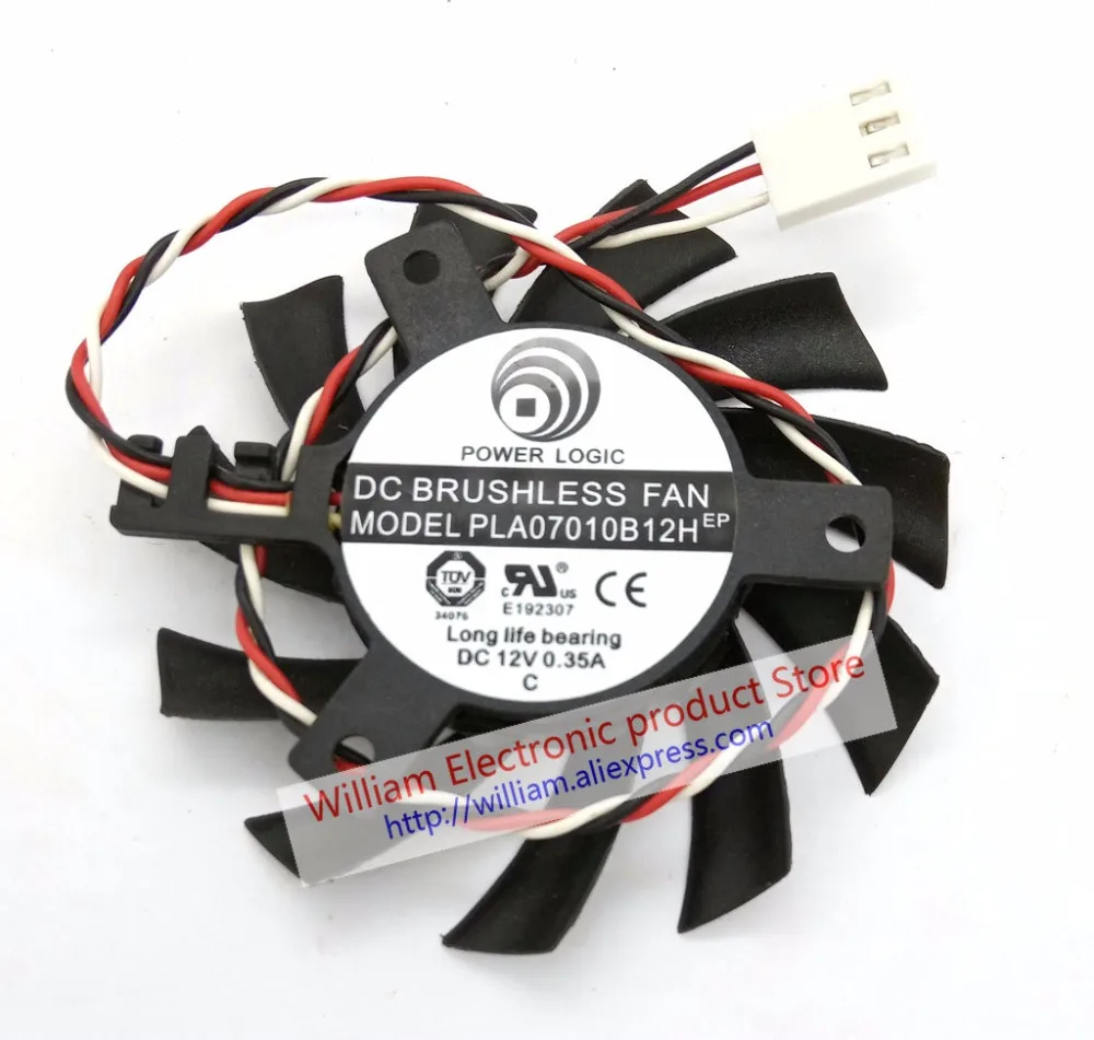 

Original PLA07010B12H DC12V 0.35A diameter 6.5CM pitch 4.0CM graphics card cooling fan