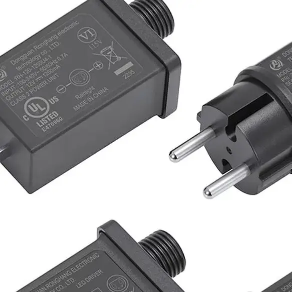

12V Power Supply Converter IP44 Waterproof Transformer with US/EU/AU/UK Plug for Yard Inflatable LED Lights 1000mA/1250mA/1500mA