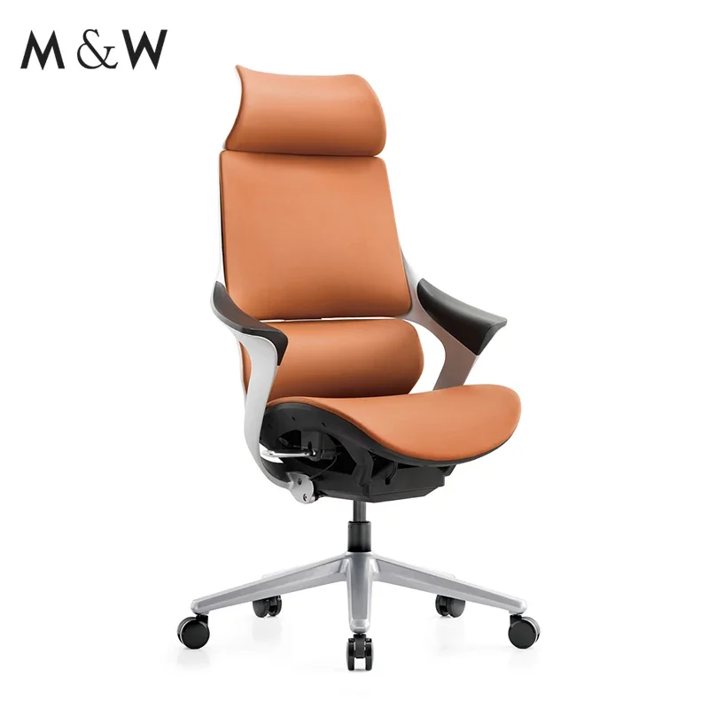 M&W manager office chair furniture ergonomic PU office desk boss executive chair with lumbar support