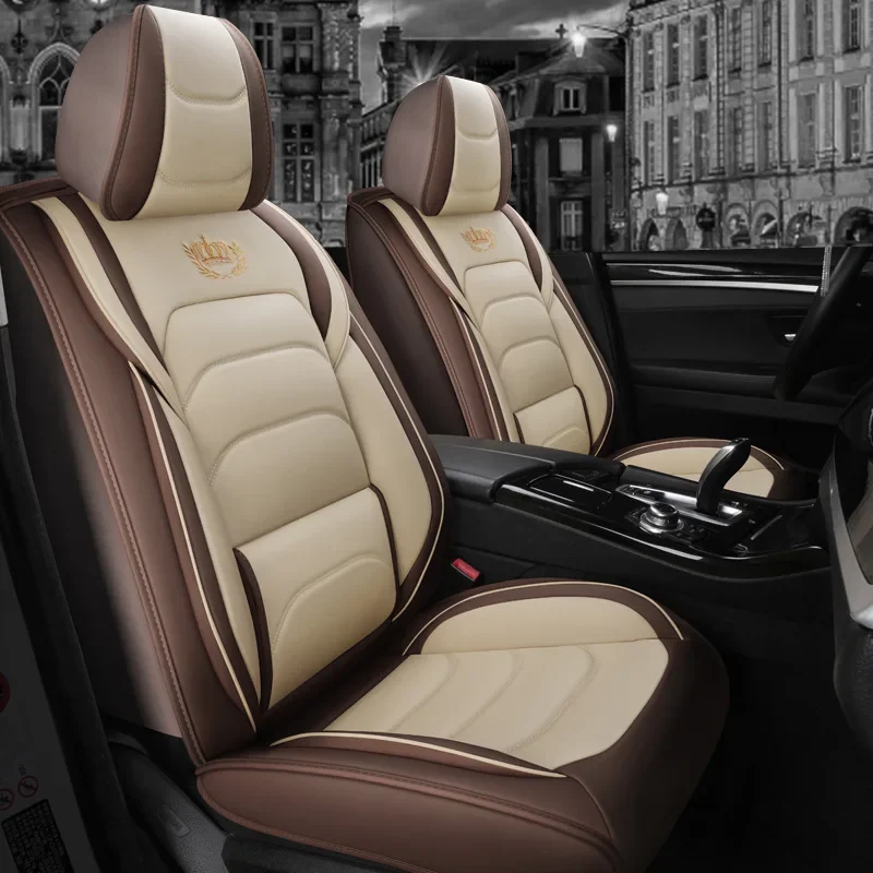 Universal Adjustable Sport Style High Quality Popular Luxury 5d Automotive Seat Covers Leather Car Seat Cover