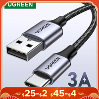 UGREEN 3A USB Type C Cable For Realme Xiaomi Samsung S21 Fast Charging Wire USB-C Charger Data Cord For iPad Samsung Poco USB C