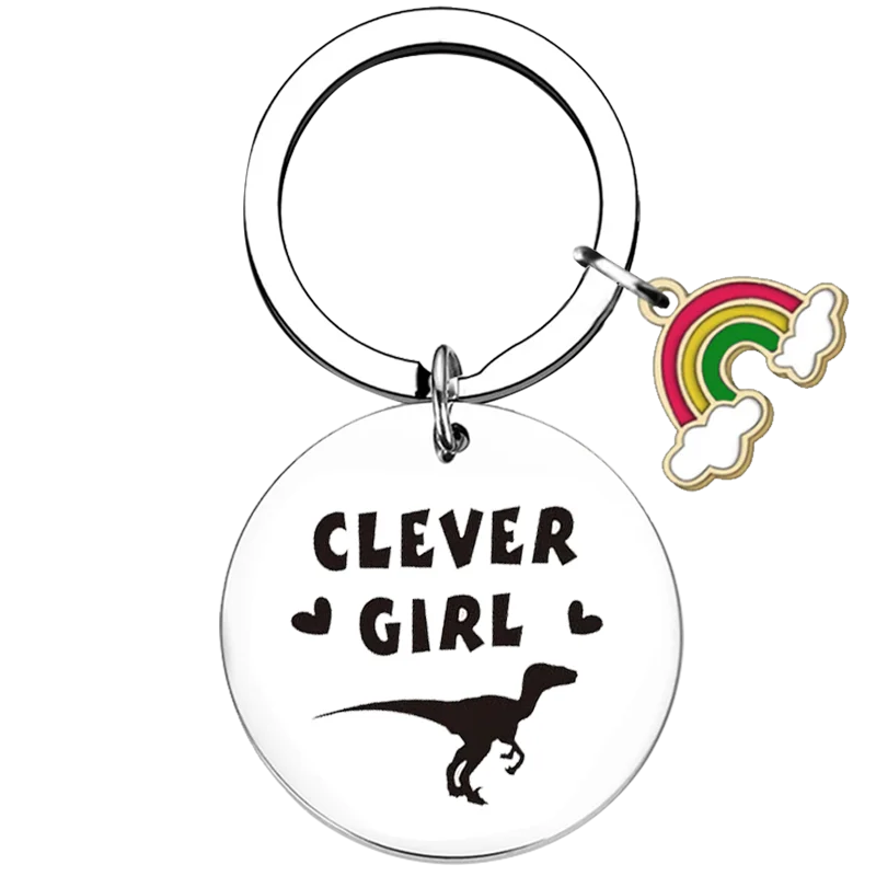 Dinosaur Lover Gift Key Chain Ring Raptor Gift Dinosaur Gift keychains pendant Velociraptor Gift Dinosaurs Gift